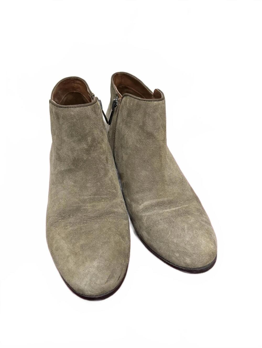 Sam Edelman Petty Olive Green Suede Chelsea Ankle Booties Size 8.5 - Picture 4 of 7